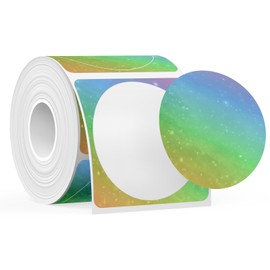 SUPVAN Katasymbol T50M Pro Label Tape Paper, Waterproof Labels for Home, School, Office, Diameter 50 mm, 140 Labels/Roll (Starry Sky)