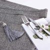Dark Gray Table Runner, 12.5*70.8 inches Boho Table Runner with