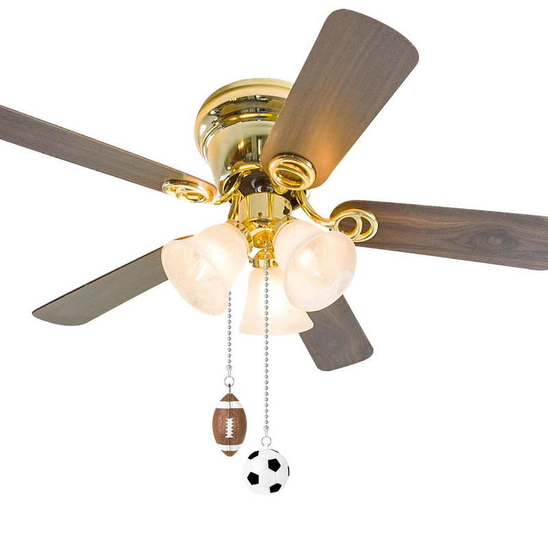 SHIFANQI Ceiling Fan Pull Chain, 2 Pack Football & Rugby