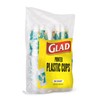 Glad Everyday Clear Plastic Cups with Palm Leaves Print -