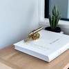 Heuvcnsr Model Cannon Decoration,Mini Cannon Home Solid Brass Cannon Brass
