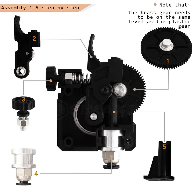 SIMAX3D Upgrade of Titanium Extruder Parts Compatible with CR10, Ender