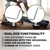 yeeluzan Treadmill Allen Wrench Set, 2-Piece L-Shaped + Z-Shaped Wrenches