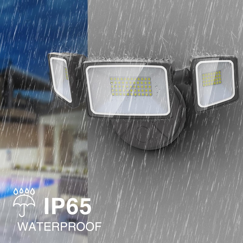 Onforu 60W LED Security Light, 6000LM Brightness Outdoor Flood Light