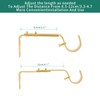 Adjustable Curtain Rod Brackets, 2 Pcs Premium Rod Brackets for