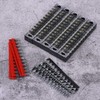 Qiilu 12 Position, 600 V, 15A, Screw Down Terminal Block,