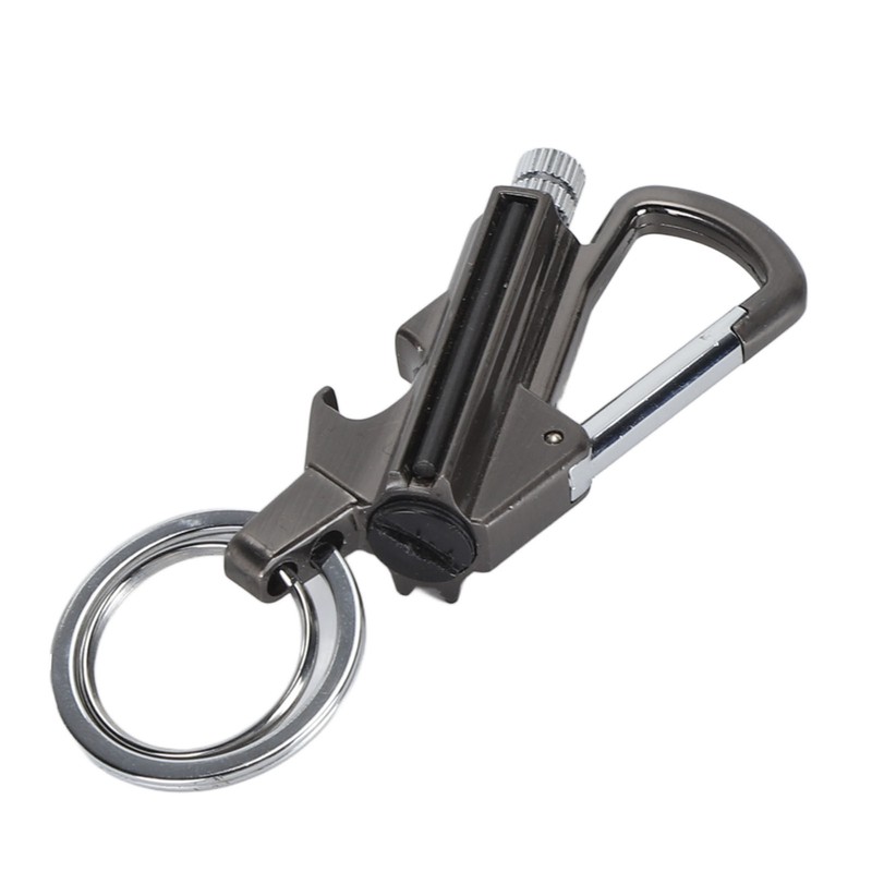 Match Bottle Opener Metal Keychain Multi Function Reusable Survival Lighter