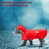 Dog Raincoat,Waterproof Rain Poncho with Hoodie, High Reflective Adjustable Pet