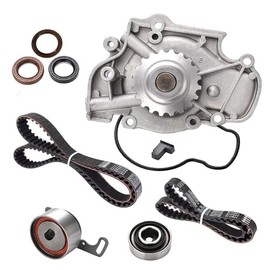 TCKWP244 2.2 Timing Belt Kit with Water Pump fits for 1994-2002 Honda Accord, 1998 Odyssey, 97-99 Honda Acura CL, 98-99 fits for Isuzu Oasis 2.2L 2.3L L4 SOHC 16V Engine F22B1 F23A1 F23A4 F23A5 F23A7