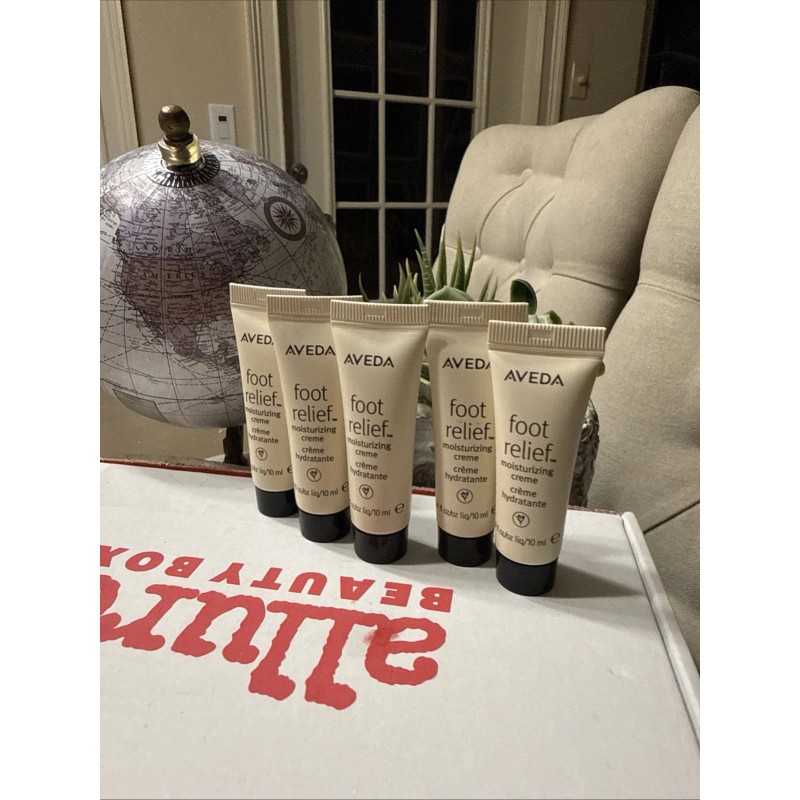Aveda 5x AVEDA FOOT RELIEF MOISTURIZING CREAM JOJOBA OIL COOLING