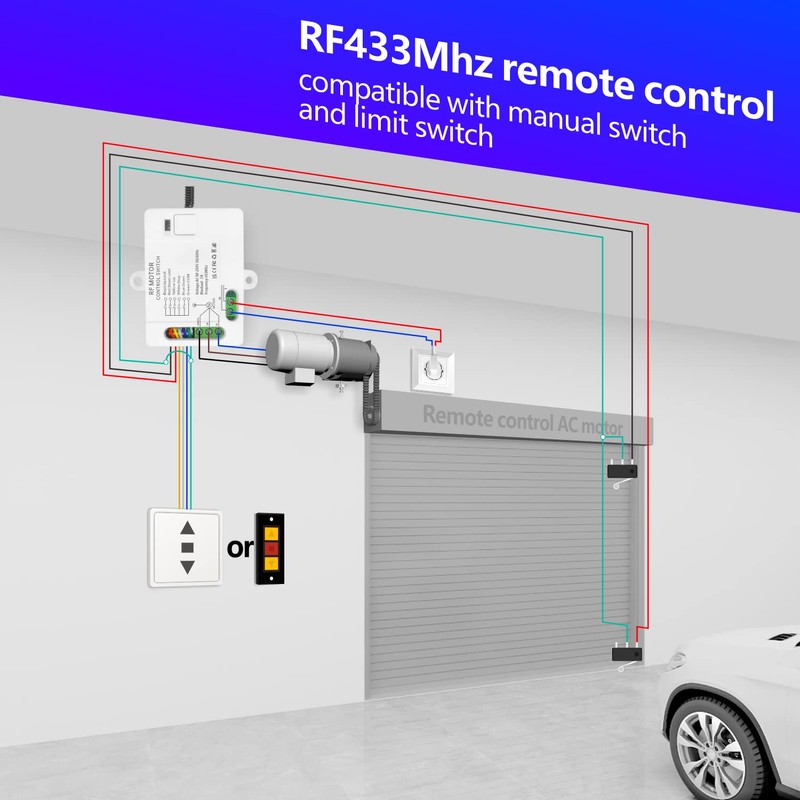 DieseRC Wireless AC Motor Remote Control Switch, AC 240V 230V