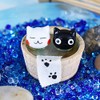 CYK1212 Cute Handmade Glass Work Hot Springs Cat Pair