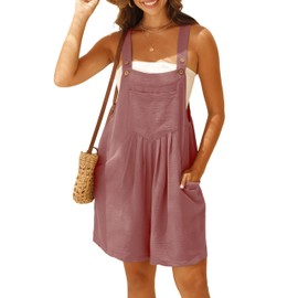GRECERELLE Women's Casual Sleeveless Rompers For Women Loose Summer Shorts Jumpsuit with Pockets 2025