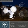 VAXCEL White Motion Sensor Dusk to Dawn Outdoor Security Flood