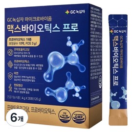GC녹십자 마이크로바이옴 맥스바이오틱스 프로 30p, 120g, 6개 GC Green Cross Microbiome Max Biotics Pro 30p, 120g, 6 Pack