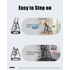 SOLADDER 3 Step Ladder, Slim Folding Steps Stool with Handrail,