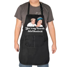 HOLLP GR Fans Gift Favorite Sandwich Waterproof Apron Funny Kitchen Gift Hells Kitchen Apron Funny Baker Gift (Favorite Sandwich)