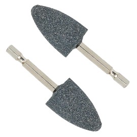 2 Pcs Hexagonal Shank Abrasive Mounted Stone, Drill Bits Grinding Wheel Head, Abrasive Stone Grinding Wheel Bits For Polishing, Deburring, Carving, Engraving