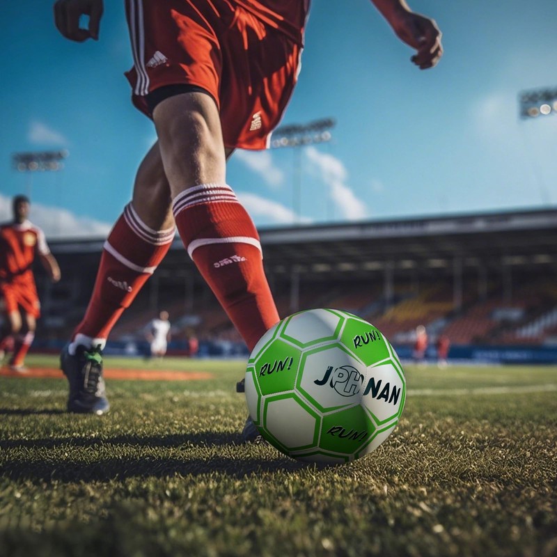 JPHNAN Soccer Ball Size 5 for Adults – High Elasticity,