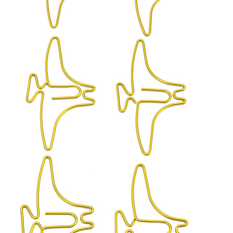 100pcs Paper Clips Prevent Slip Cute Animal Shaped Decorative Metal