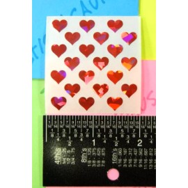 Sandylion Vintage Sandylion Red Micro Hearts Sticker Mod