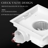 TOYOUSEA Bathroom Exhaust Fan with LED Light 145CMF 2.0 Sones