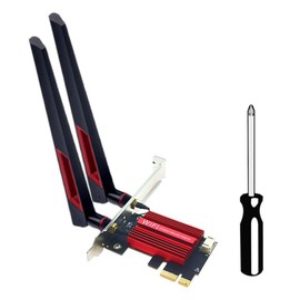 WiFi 7 BE200 Pro Pcie Adaptador de red inalámbrico +antena de 10 dB BT5.4 Tri Band 2.4G/5G/6GHz BE200 Tarjeta WiFi para Win11