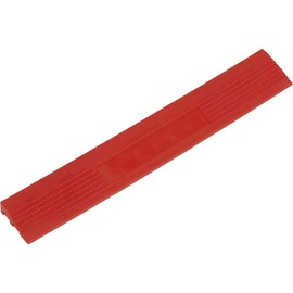 Sealey 400 x 60mm Male Polypropylene Floor Tile Edge - Pack of 6 - Red - FT3ERM