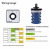 Baomain Rotary Cam Changeover Switch with Exterior Box 125A 12-Terminals