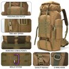 W WINTMING Hiking Backpack for Men 70L/100L Camping Backpack Military