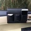 Unbranded Car Window Armrest Hanging Bag PU Leather Storage Pocket