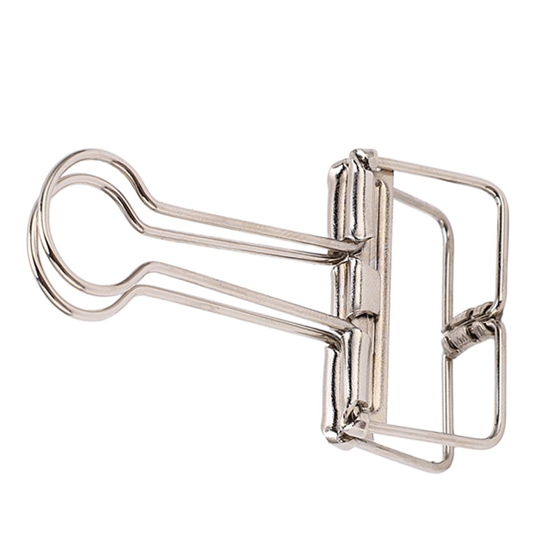 50Pcs Metal Hollow Binder Clips Multipurpose Durable Paper Clamps for