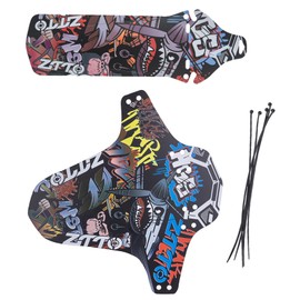 LEZED MTB Mudguard Mudguards Mountain Bike Bicycle Mudguard Mudguard Bicycle Splash Guard Mountain Bike Mudguard Front and Rear Marsh Guard for Wheel Sizes from 26 Inches, 27.5 Inches, 29 Inches, Pack