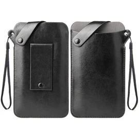 DFV mobile - Holder Ultra Lightweight Belt Case with Snap Fastener for Media-Droid Imperius MT7003 - Black