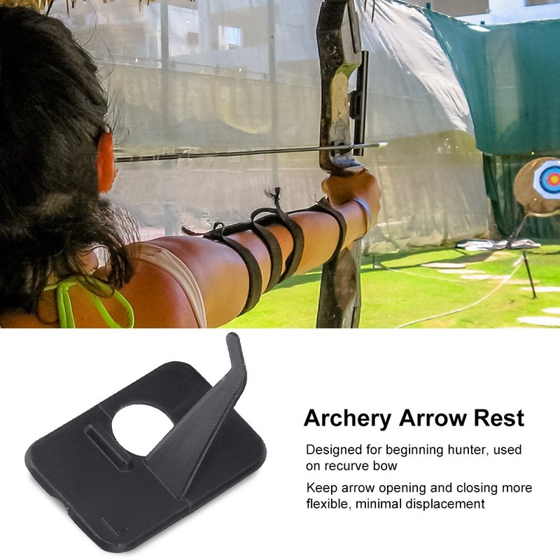 4 Sets Archery Arrows Rest, Solid Recurve Bow Plastic Left