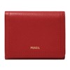 Fossil Women's Logan Tri-Fold Wallet, red