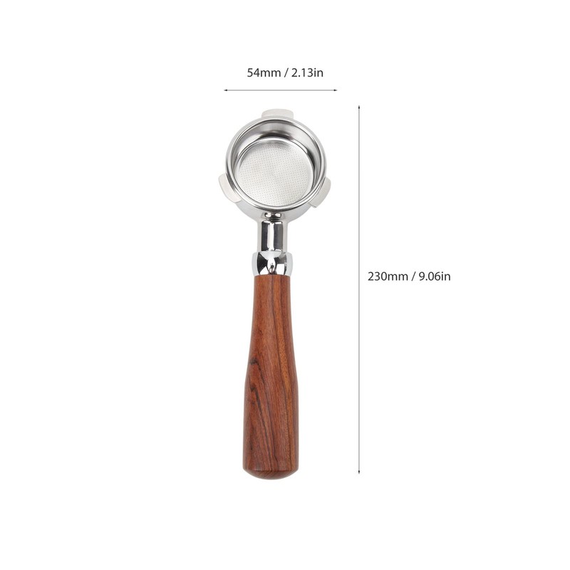 Pssopp Portafiltro sin Fondo 54mm, Portafiltro Naked con Mango de