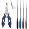 YFPOPONE 5 Pcs Fish Hook Remover Tool Kit With Fishing