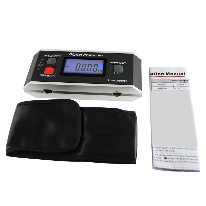 Digital Angle Finder Angle Finder Level Protractor Inclinometer Magnetic V-Groove