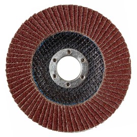 JCB 10x Metal 80 Grit Flap Discs 115mm (4 1/2'') x 22.23mm for Angle Grinders, Rust Removal, Deburr, Smooth, Blend, and Remove Imperfections from Metals