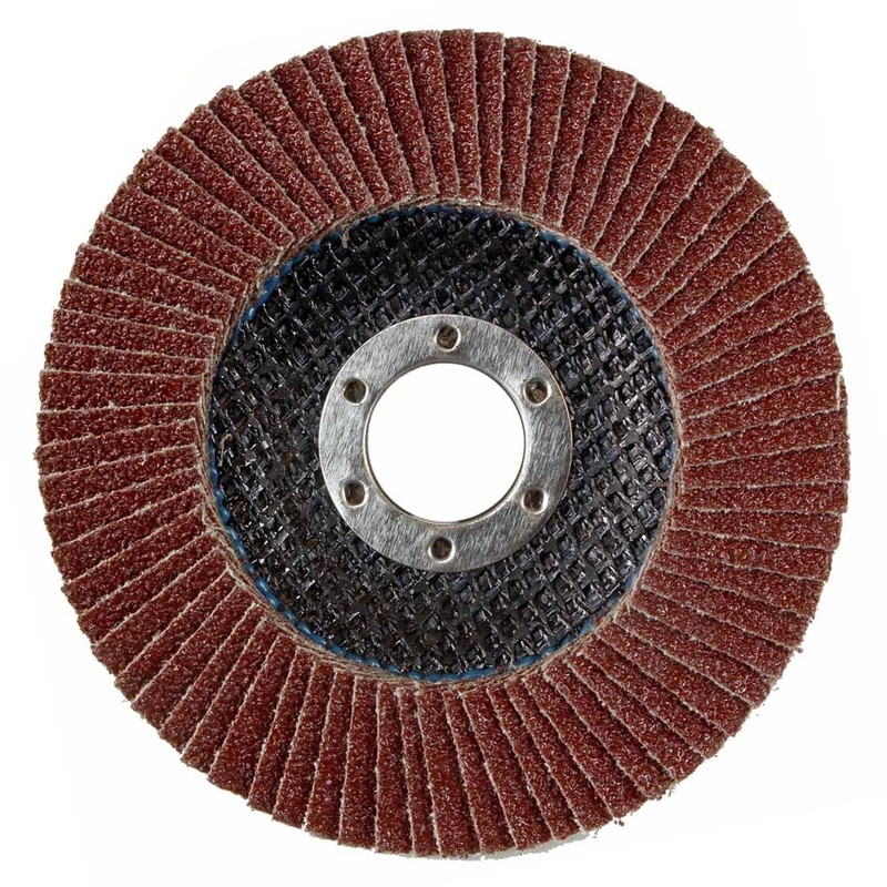 JCB 10x Metal 80 Grit Flap Discs 115mm (4 1/2'')