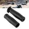 2pcs 7/8in Vintage Rubber Throttle Handlebar Anti-Slip Motorcycle Handle Grip