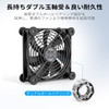 ELUTENG USB Fan, 4.7 inches (12 cm), Anti-Vibration Rubber Feet,