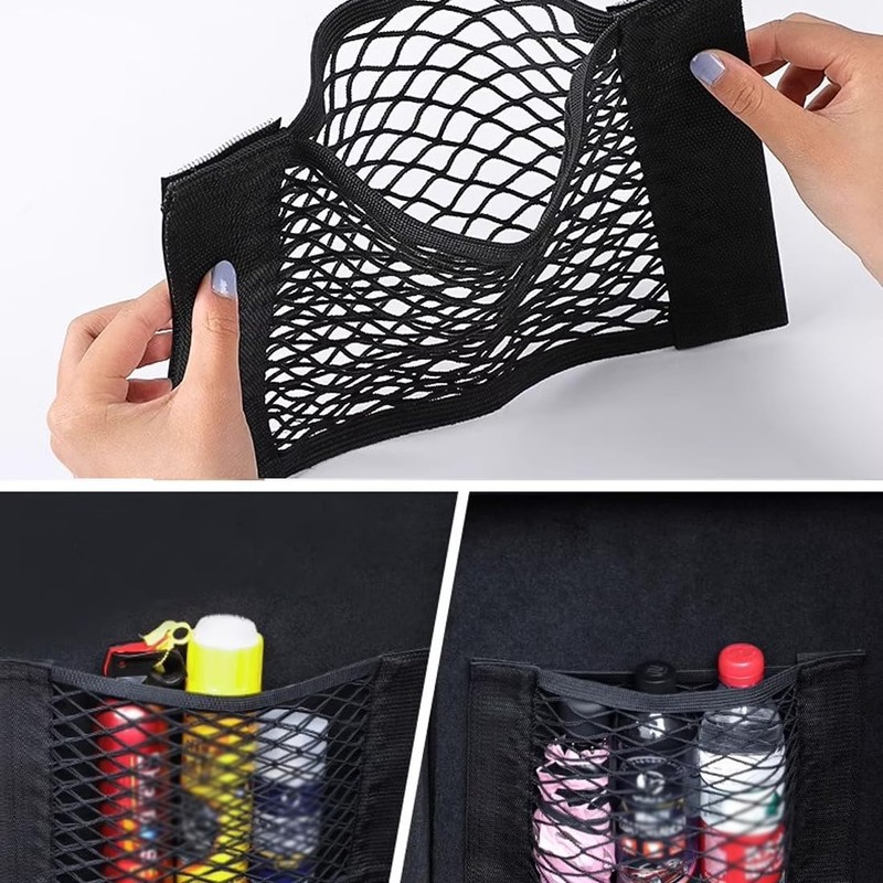 SGERUFZ Car Boot Net Bag Strong Elasticity Luggage Net with