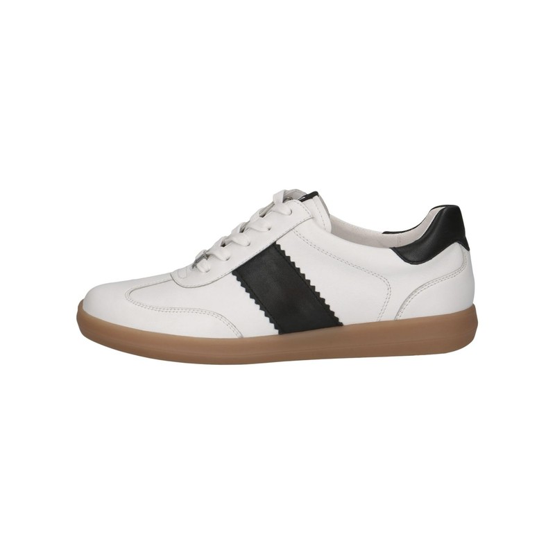 CAPRICE Women's 9-23705-44 Trainers, white black, 42 EU