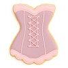 Fluted Corset 3.5 Inch Cookie Cutter from The Cookie Cutter