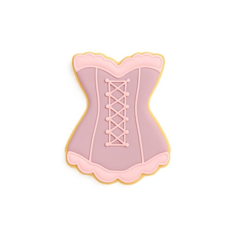 Fluted Corset 3.5 Inch Cookie Cutter from The Cookie Cutter
