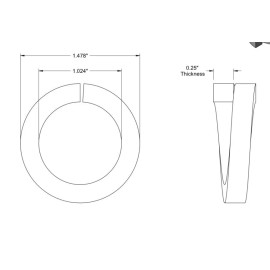 accurate (4) 1" inch High Collar Lock Washers Steel Plain Socket Cap Screw, for 1" bolt