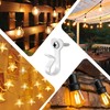 Dreecy 30 Packs White String Light Hooks for Outside, Stainless