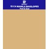 15 A4 C4 Brown Manila Envelopes - Peel and Seal